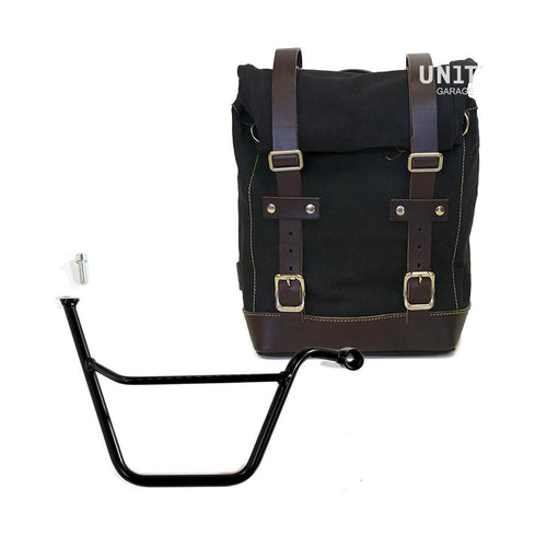 Bolsa lateral de lona + marco Triumph Bonneville T100 Carb. U001+1005DX