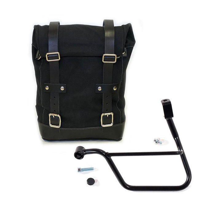 Bolsa lateral de lona + marco Triumph T100 & T120 Inyección U001+1011SX