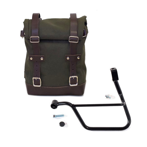 Bolsa lateral de lona + marco Triumph T100 & T120 Inyección U001+1011SX