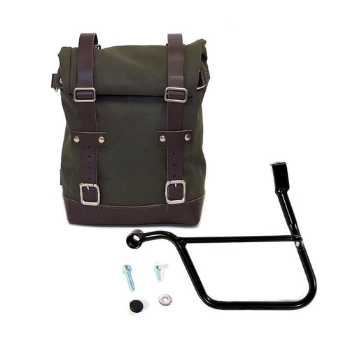 Bolsa lateral de lona + marco Triumph Street CUP & Street Scrambler U001+1013SX