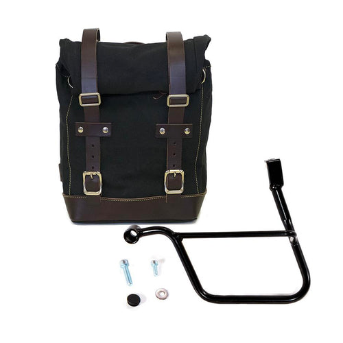 Bolsa lateral de lona + marco Triumph Street CUP & Street Scrambler U001+1013SX