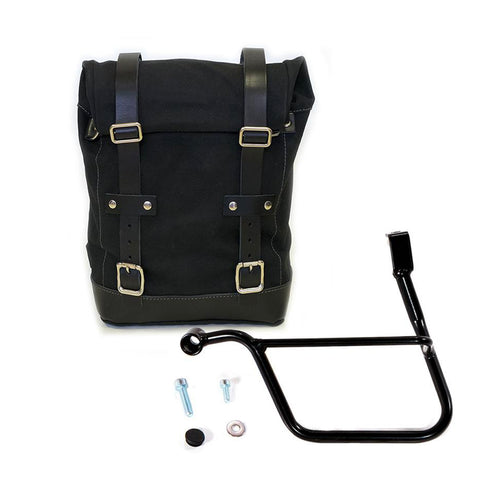 Bolsa lateral de lona + marco Triumph Street CUP & Street Scrambler U001+1013SX