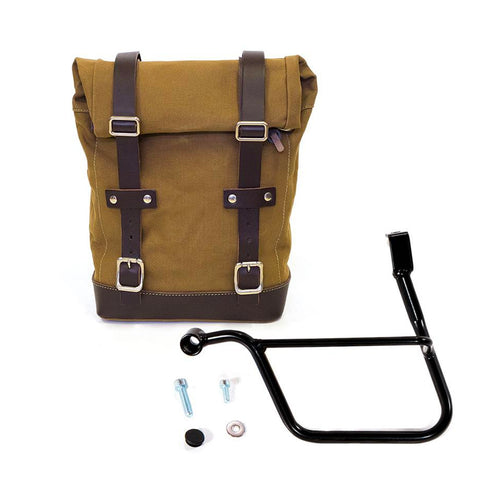 Bolsa lateral de lona + marco Triumph Street CUP & Street Scrambler U001+1013SX