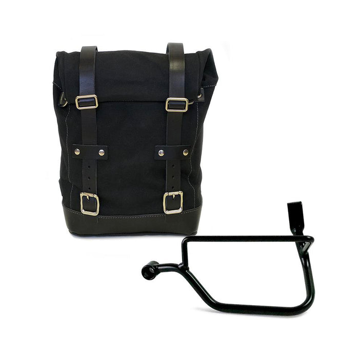 Bolsa lateral de lona + cuadro Triumph Street Twin 900 U001+1017SX