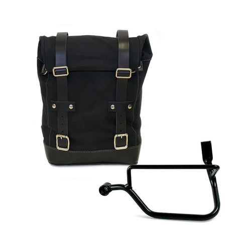 Bolsa lateral de lona + cuadro Triumph Street Twin 900 U001+1017SX