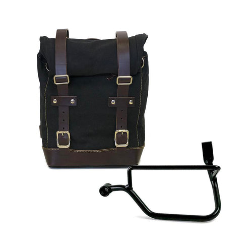 Bolsa lateral de lona + cuadro Triumph Street Twin 900 U001+1017SX