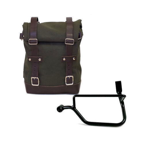 Bolsa lateral de lona + cuadro Triumph Street Twin 900 U001+1017SX