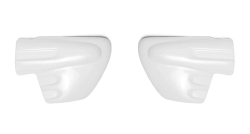 Triumph Thruxton side covers white