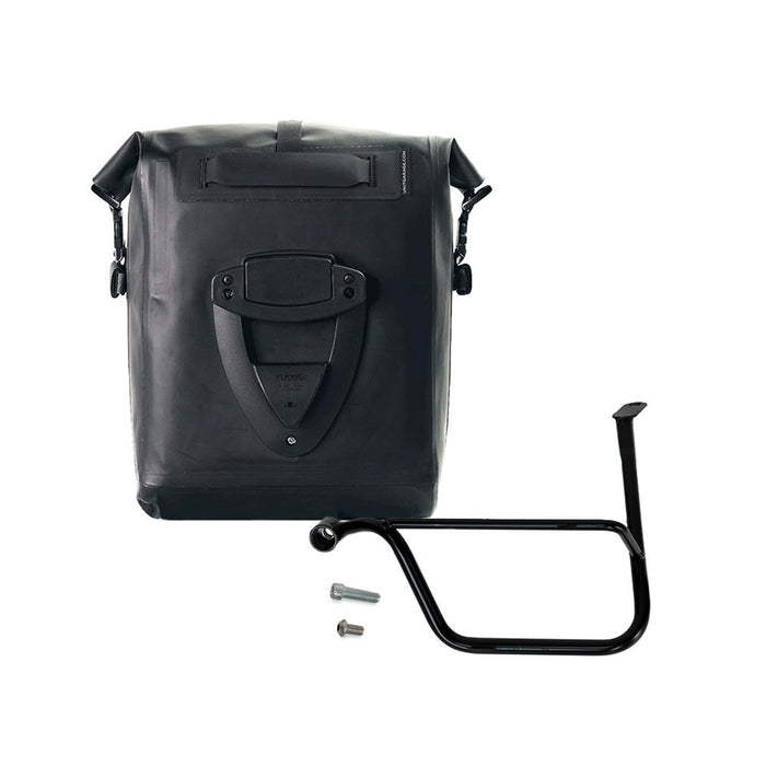 Alforja lateral Khali Tpu + Subchasis izquierdo Triumph Speed Twin & Thruxton 1200 Inyección. UG001+1020SX