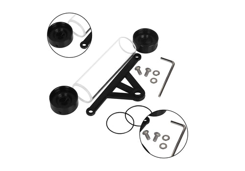 Tubo soporte ambiental para moto Black