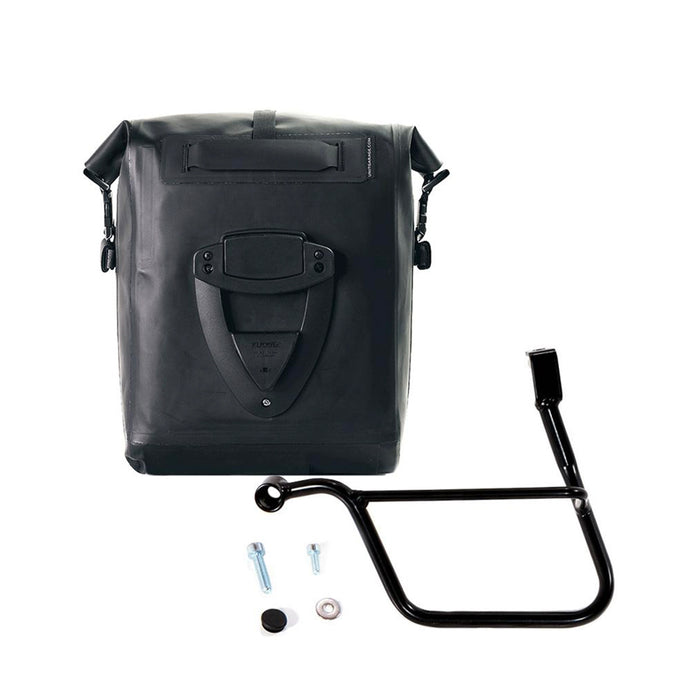 Alforja lateral Khali Tpu + subchasis izquierdo Triumph Street Scrambler y Street cup UG001+1013SX