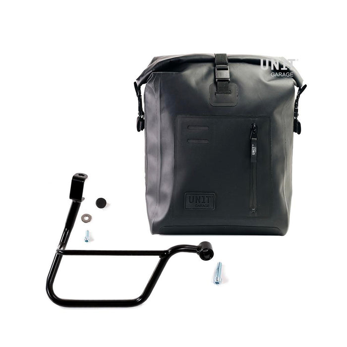 Alforja lateral Khali Tpu + Subchasis derecho Triumph Bonneville T100 & T120 Inyección UG001+1011DX