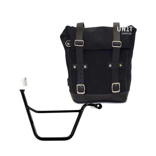 Bolsa lateral en piel dividida + Triumph Bonneville T100 Inyección U002+1005DX