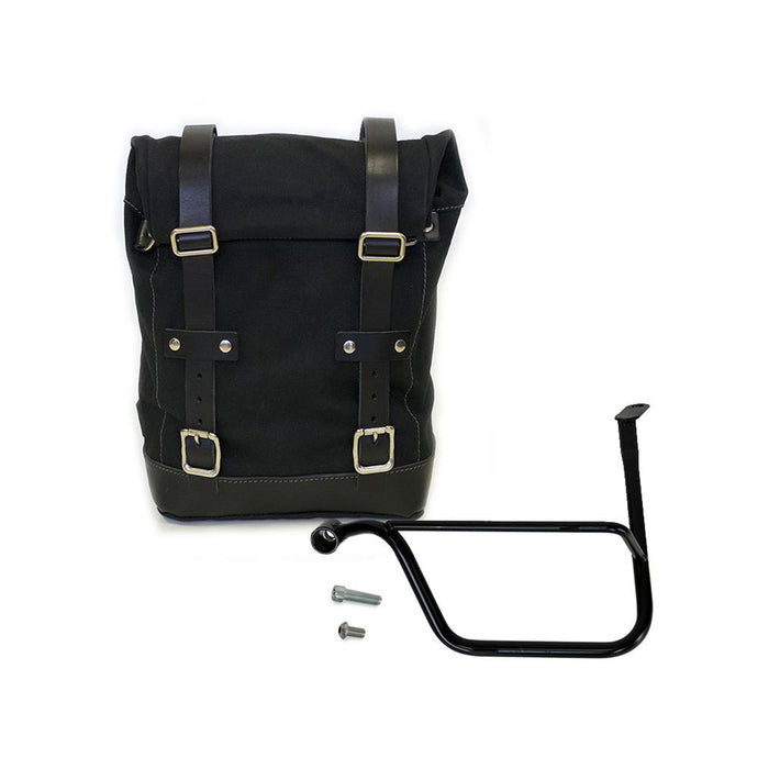 Bolsa lateral de lona + cuadro sx Triumph Thruxton 1200 & Speed Twin 1200 U001+1020SX
