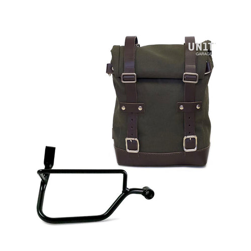 Bolsa lateral de lona + cuadro Triumph Street Twin 900 U001+1017DX