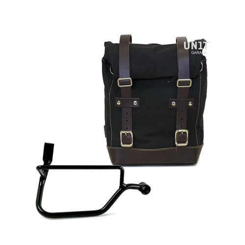 Bolsa lateral de lona + cuadro Triumph Street Twin 900 U001+1017DX