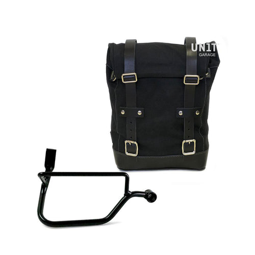 Bolsa lateral de lona + cuadro Triumph Street Twin 900 U001+1017DX